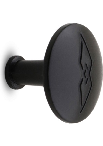 Baklavalı Düğme Çekmece Dolap Kapak Kulpu Mat Siyah Metal Kulp