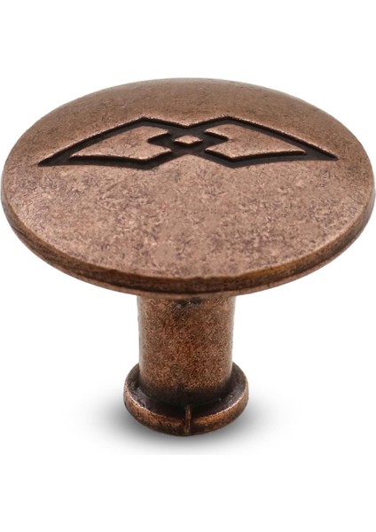 Baklavalı Düğme Çekmece Dolap Kapak Kulpu Antik Bakır Metal Kulp fiyatları