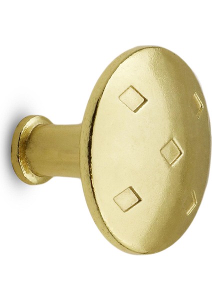 Baklavalı Düğme Çekmece Dolap Kapak Kulpu Kulbu Gold Metal Kulp