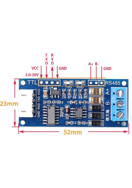 Roba Ttl To RS485 Modül Otomatik Flow Kontrol Hardware Automatic Flow