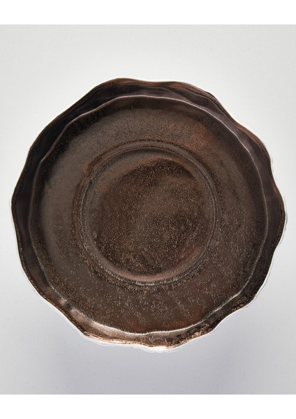 Bronz Sırlı Beyaz Seramik Dekoratif Kase modelleri