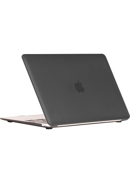 MacBook Pro 13 M2 2022 A2686 Uyumlu Kılıf Koruyucu Kapak Karbon Fiber Desenli Transpan Tasarım 13.3" fırsatları