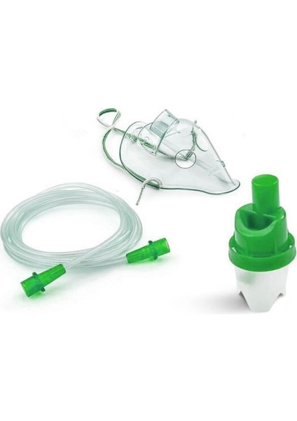Yetişkin Nebulizatör Maske - Yeşil-5 adet