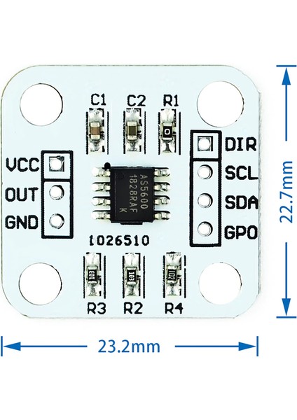 Roba AS5600 Manyetik Açı Sensörü Ölçüm Modülü 12 Bit Temassız Pozisyon