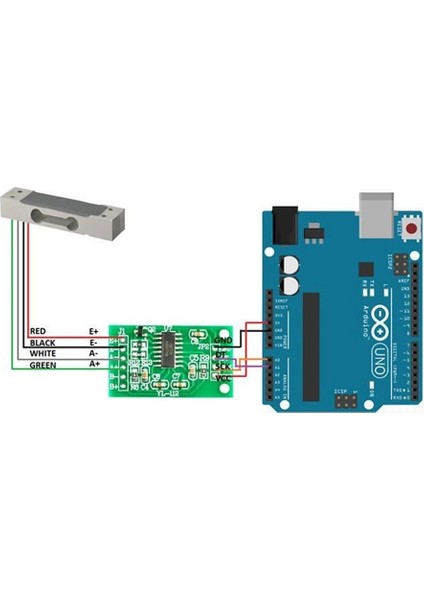 Roba 10 kg Ağırlık Ölçme Sensörü Loadcell HX711 Tartı Terazi Arduino