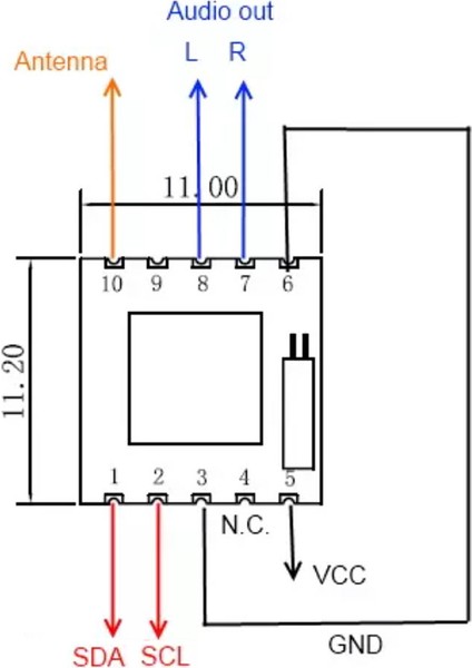 Roba Philips TEA5767 Fm Stereo Radyo Modülü I2C Dijital Programlanır