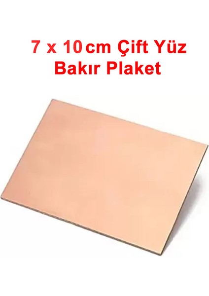 Roba 7X10CM Çift Yüz Bakır Plaket Pcb Elektronik Devre Prototip Deney