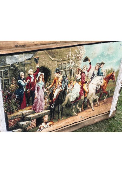 Veda Temalı Halı Tablo 123X93CM - Iran Tebriz Halı Kilim Tablo