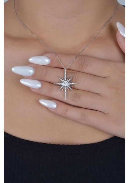 925 Ayar Gümüş Sirius Yıldızı Kolye