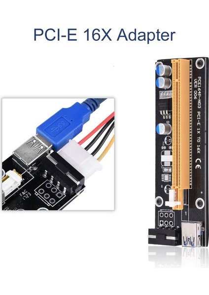 Roba Pcı Express To Pcıe Adaptör Set 1x To 16X USB 3.0 Bitcoin Mining