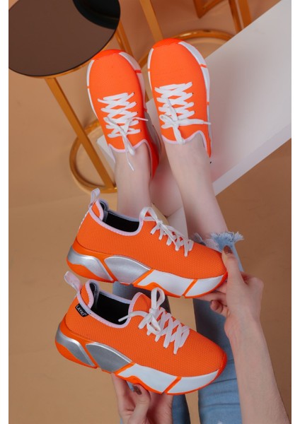 Popi Turuncu Renkli Spor Ayakkabı modelleri