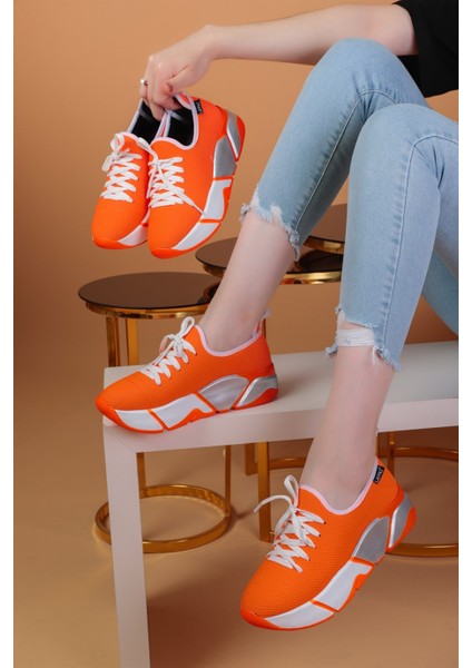 Popi Turuncu Renkli Spor Ayakkabı fırsatları