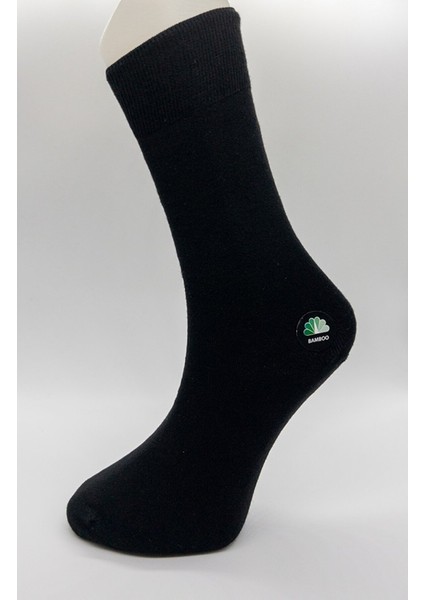 Ciho Socks Premium 6 Çift Bambu Dikişsiz Siyah-Koyu Lacivert-Füme Erkek Soket Çorap