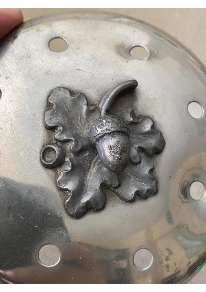 Fındık Motifli Gümüş Kaplama Delikli Kapak 12CM fırsatları