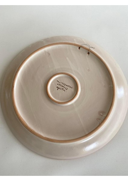 El Yapımı Damgalı Dekoratif Seramik Duvar Tabağı 32CM indirimleri