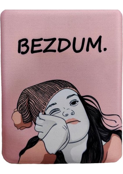 Bezdum Desenli Bilek Destekli Dikdörtgen Mousepad