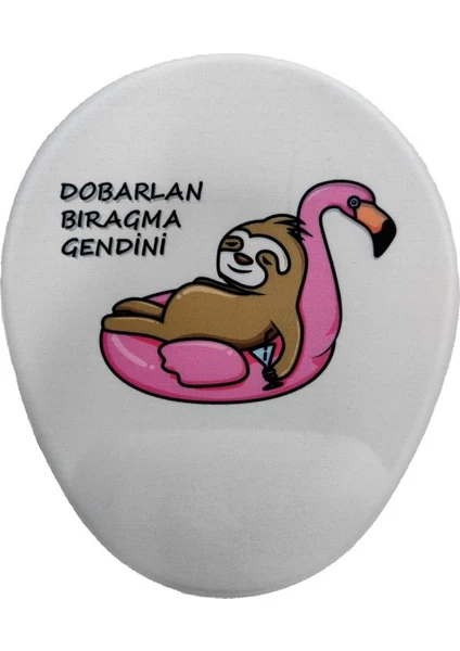 Dobarlan Bıragma Gendini Desenli Oval Mousepad