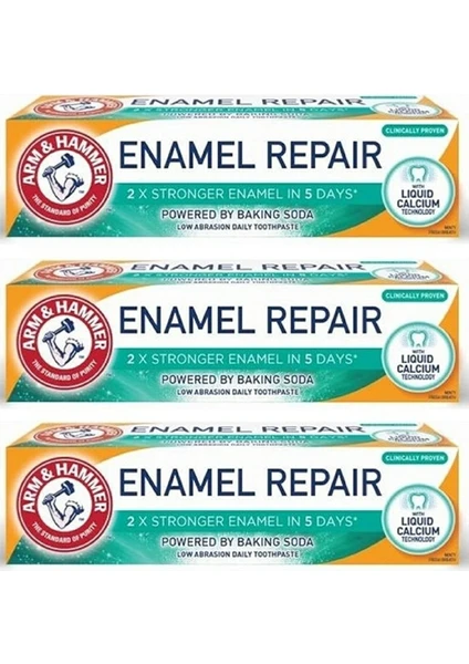 Arm & Hammer Diş Minesi Onarım Enamel Repair Diş Macunu 75 ml x 3 Adet