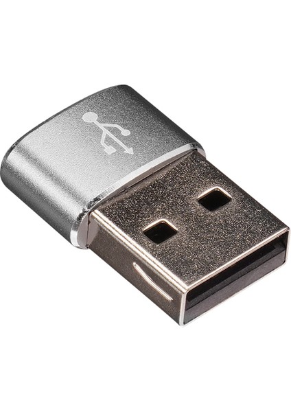HY-XO33 Siyah Type C F To USB M Metal Gövdeli Otg Çevirici