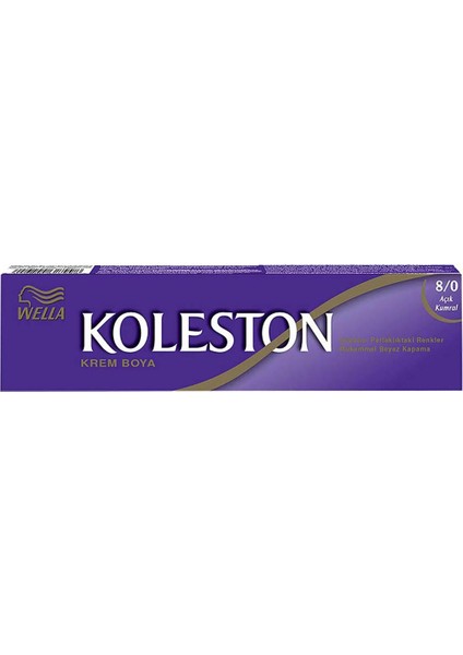 Koleston Tüp Boya 50 Ml - 8.0 Açık Kumral + 30 Vol Oksidan Peroksit fiyatları