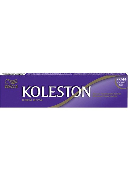 Koleston Tüp Boya 50 Ml - 77.44 Kor Ateşi Kızılı + 30 Vol Oksidan Peroksit