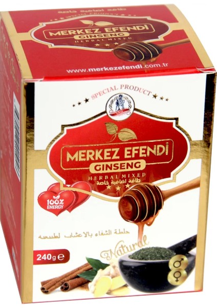 Merkez Efendi Mesir Macunu Aile Hediye Seti 350GR Hediyelik Macun ,950 gr Macun ve 240GR Ginseng