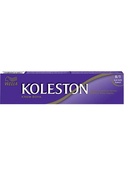 Koleston Tüp Boya 50 Ml - 8.1 Açık Küllü Kumral 3 Adet