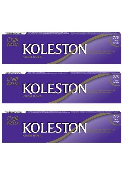 Koleston Tüp Boya 50 Ml - 7.3 Fındık Kabuğu 3 Adet