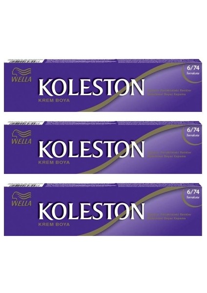 Koleston Tüp Boya 50 Ml - 6.74 Terrakota 3 Adet