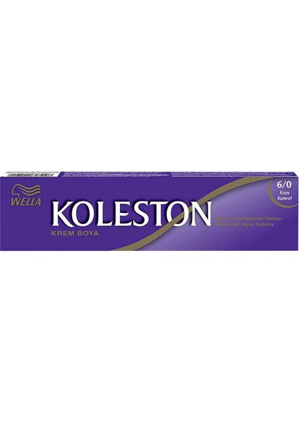 Koleston Tüp Boya 50 Ml - 6.0 Koyu Kumral 3 Adet