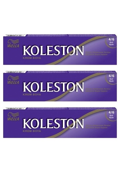 Koleston Tüp Boya 50 Ml - 4.6 Kızıl Viyole 3 Adet