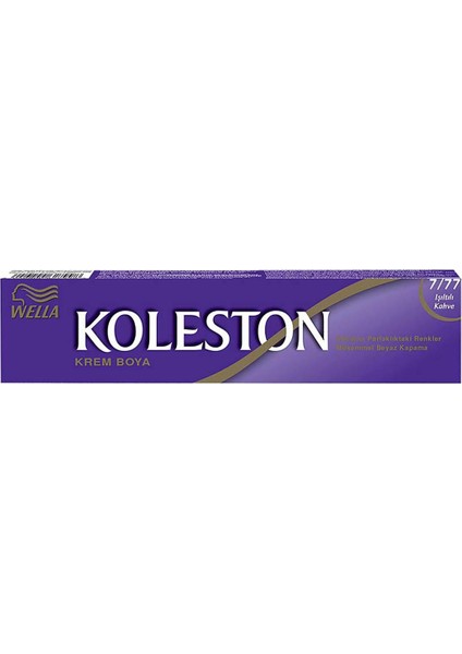 Koleston Tüp Boya 50 Ml - 7.77 Işıltılı Kahve + 20 Vol Oksidan Peroksit