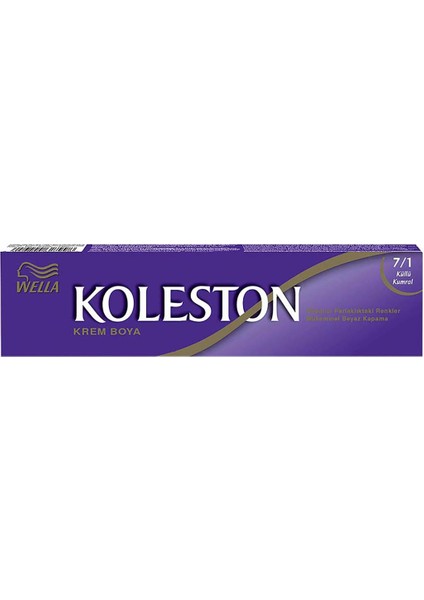 Koleston Tüp Boya 50 Ml - 7.1 Küllü Kumral + 20 Vol Oksidan Peroksit