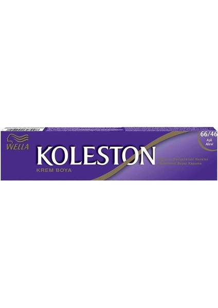 Koleston Tüp Boya 50 Ml - 66.46 Aşk Alevi + 30 Vol Oksidan Peroksit