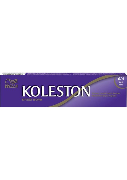 Koleston Tüp Boya 50 Ml - 6.4 Kızıl Bakır + 20 Vol Oksidan Peroksit