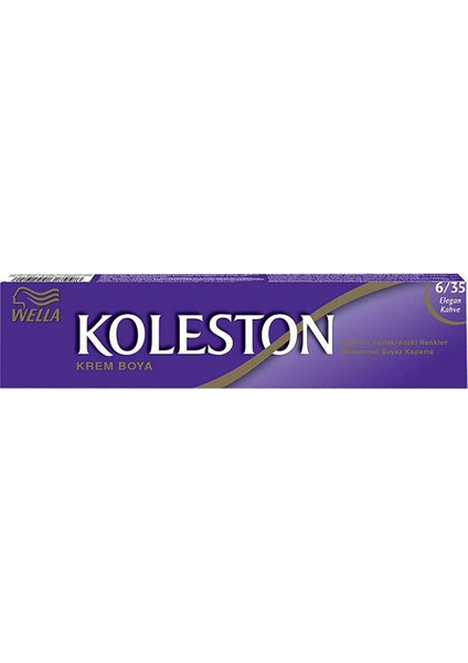 Koleston Tüp Boya 50 Ml - 6.35 Elegant Kahve + 20 Vol Oksidan Peroksit fiyatları