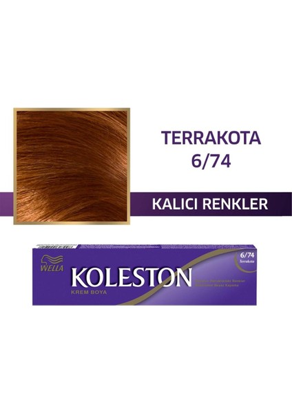 Koleston Tüp Boya 50 Ml - 6.74 Terrakota 3 Adet