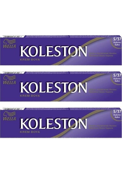 Koleston Tüp Boya 50 Ml - 5.37 Kışkırtıcı Kahve 3 Adet