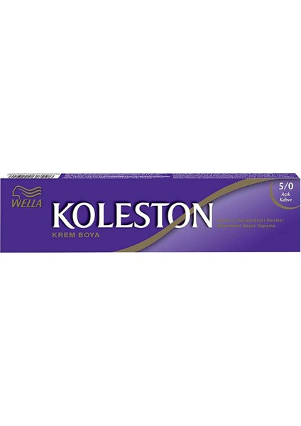 Koleston Tüp Boya 50 Ml - 5.0 Açık Kahve 3 Adet