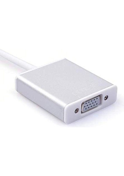 USB 3.1 Type C To VGA Adaptör Çevirici Dönüştürücü Macbook