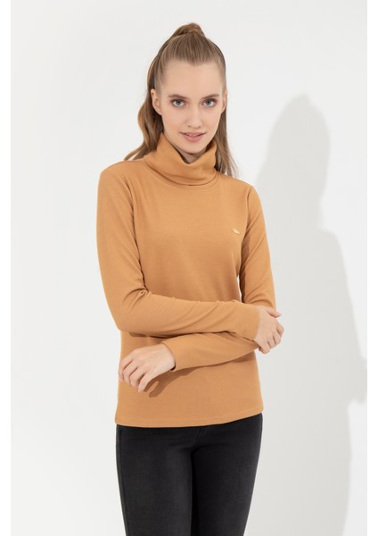 Kadın Camel Sweatshirt 50256506-VR015 modelleri