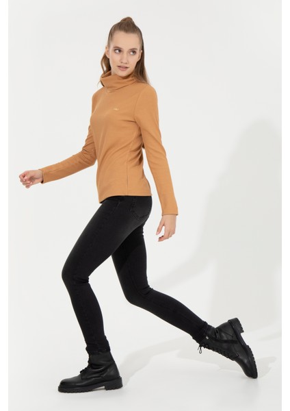 Kadın Camel Sweatshirt 50256506-VR015 fırsatları