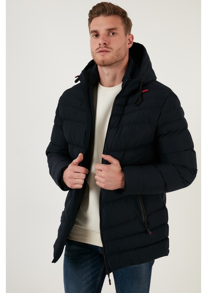 Slim Fit Kapüşonlu Cepli Mont Erkek Mont 6274818