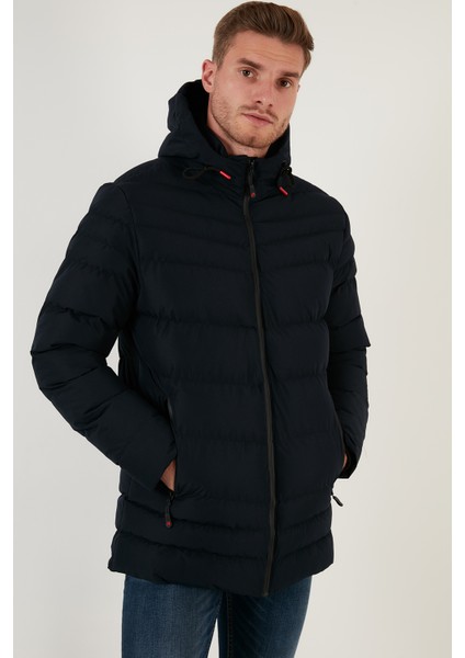 Slim Fit Kapüşonlu Cepli Mont Erkek Mont 6274818 fırsatları