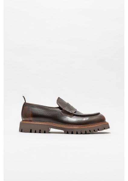 Taba Deri Erkek Günlük Loafer