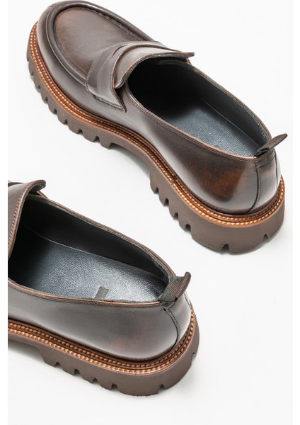 Taba Deri Erkek Günlük Loafer fırsatları
