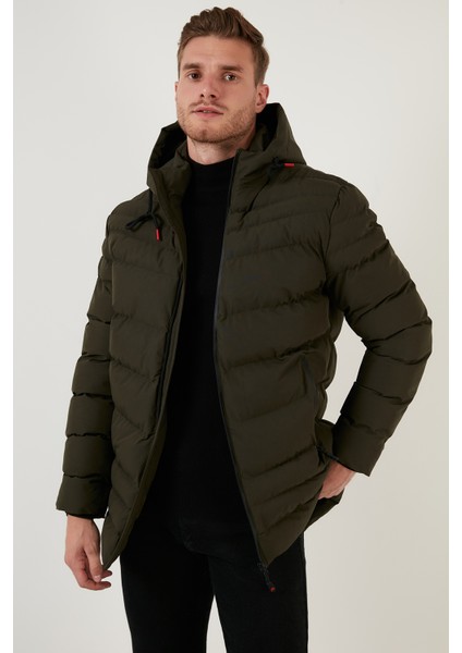 Slim Fit Kapüşonlu Cepli Mont Erkek Mont 6274818 modelleri