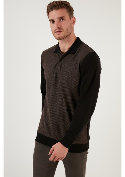 Pamuklu Regular Fit Düğmeli Polo Yaka Sweat Erkek Sweat 5905211 fiyatları