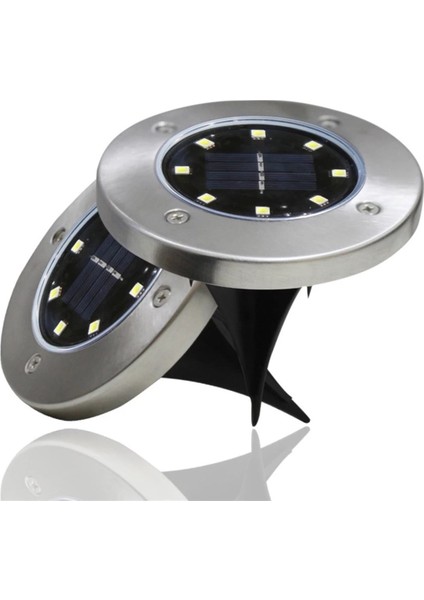 Su Geçirmez 8 LED Solar Çim Spot (Yurt Dışından)