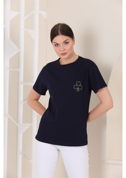 Bayan Taş Baskılı T-Shirt fırsatları